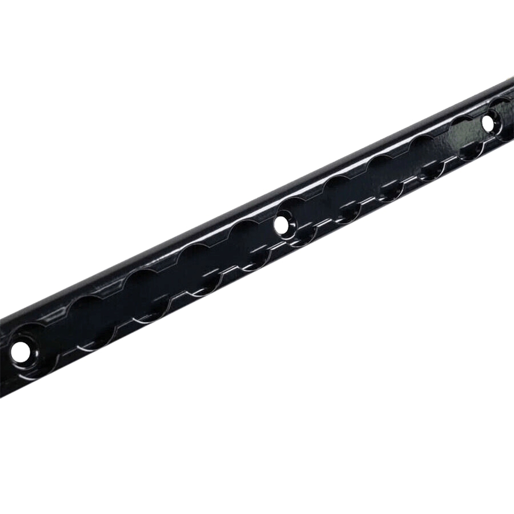 Rail en L en aluminium anodisé noir de 72 po