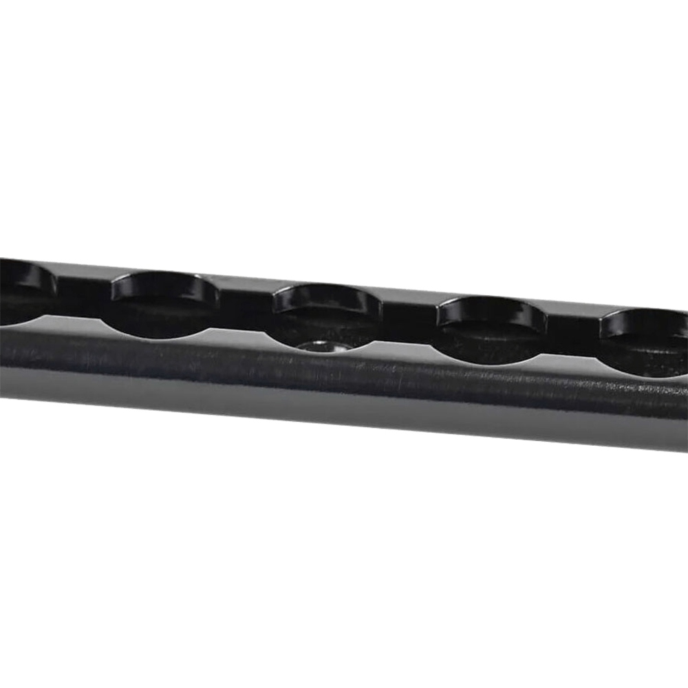 Rail en L en aluminium anodisé noir de 72 po