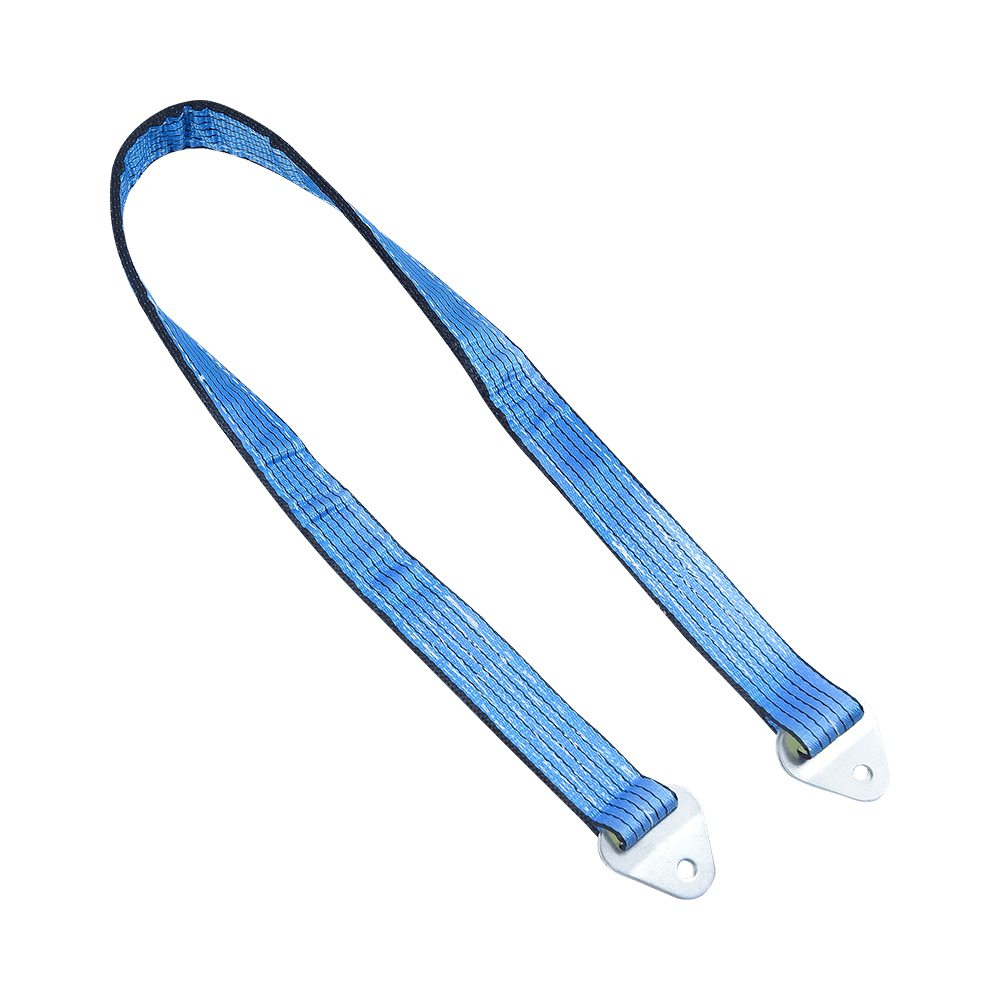 Manchon de protection bleu robuste, larges sangles de remorquage pour essieu de voiture avec anneau en D