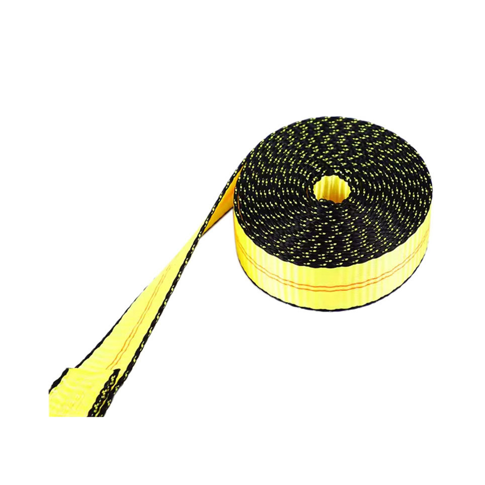 Sangle de treuil de remorque robuste de 2 po x 30 pi avec crochet plat