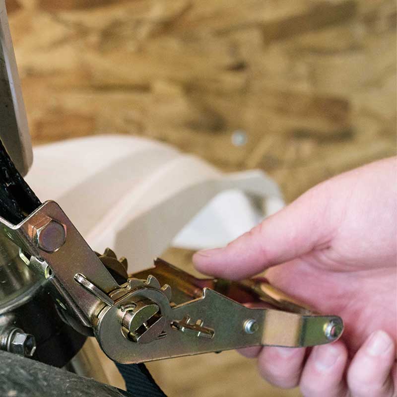 Sangle à cliquet pour mini moto 1'' X 7' avec crochets en S