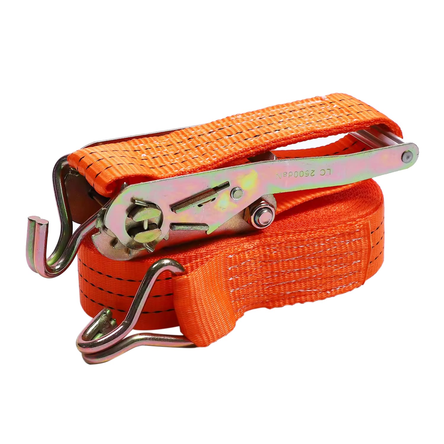 Sangle d'arrimage de cargaison de cliquet de poignée standard de zinc de Colorer de 38mm 3t