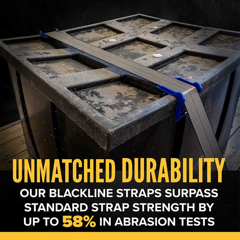 Sangle à cliquet pour industrie lourde Blackline 2' X 30' avec extension de chaîne