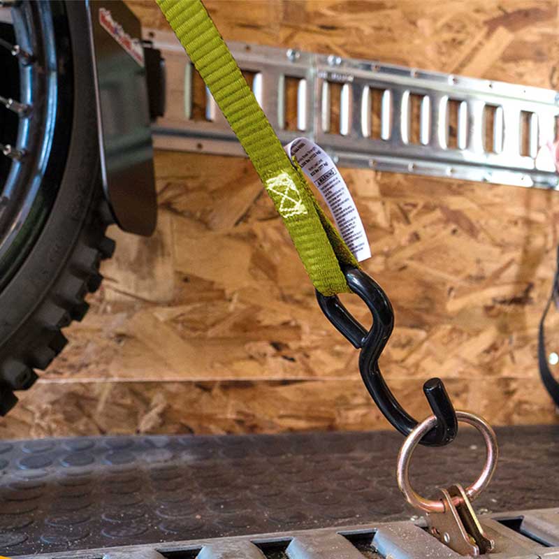 Personnalisation en usine 1'' X 15' Ceinture d'arrimage de cargaison de camion avec crochet en S