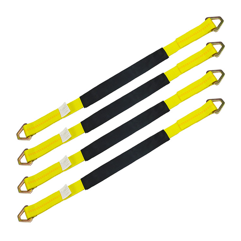 Le paquet de 4 sangles d'essieu Sangle de descente de roue de pneu de 2 pouces