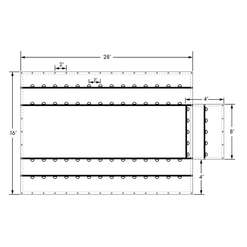Le matériau de revêtement haute performance spécifiquement pour la bâche noire Heavy Duty Lumber.