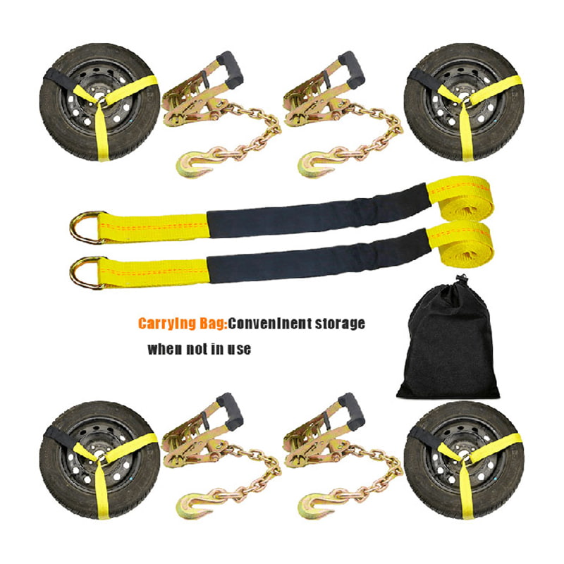 La sangle de levage de roue 10 000 lb, sangle Lasso avec chaîne