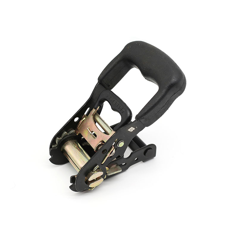 La boucle de ceinture à cliquet avec poignée en caoutchouc de 1,5 pouce