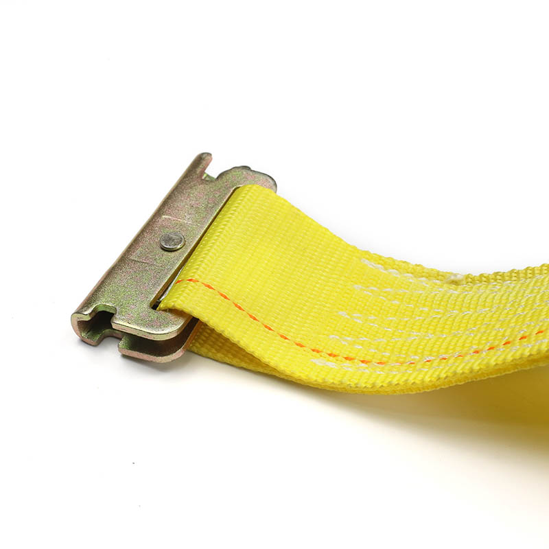 La sangle à cliquet E-Track de 2 pouces bleu jaune