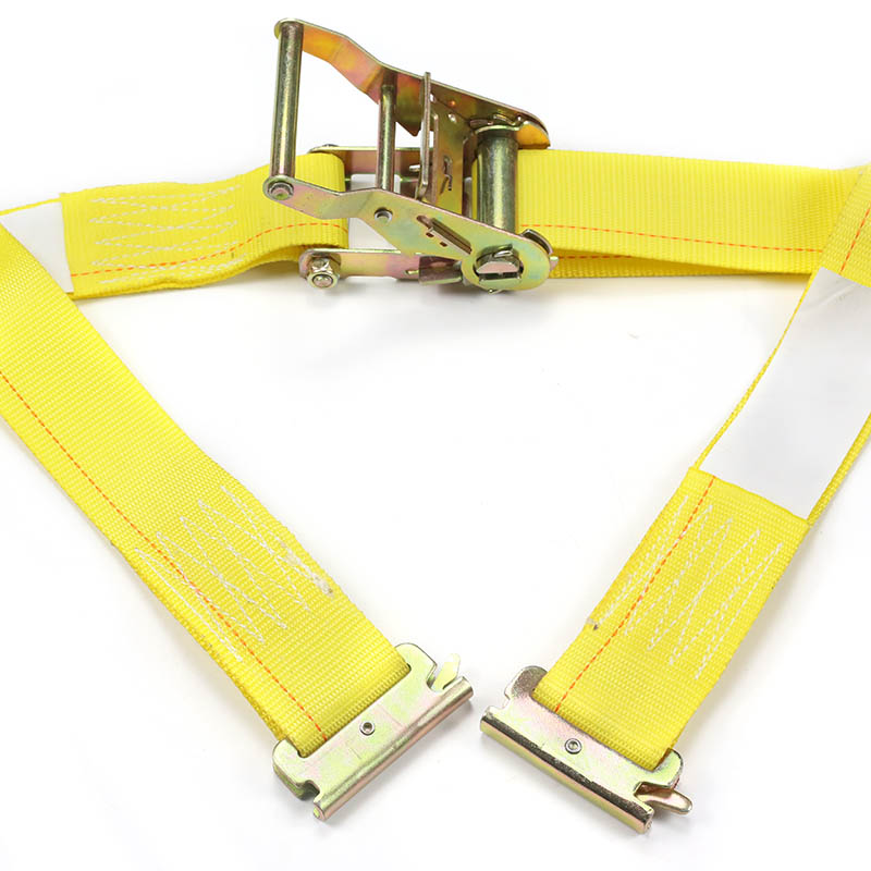 La sangle à cliquet E-Track de 2 pouces bleu jaune