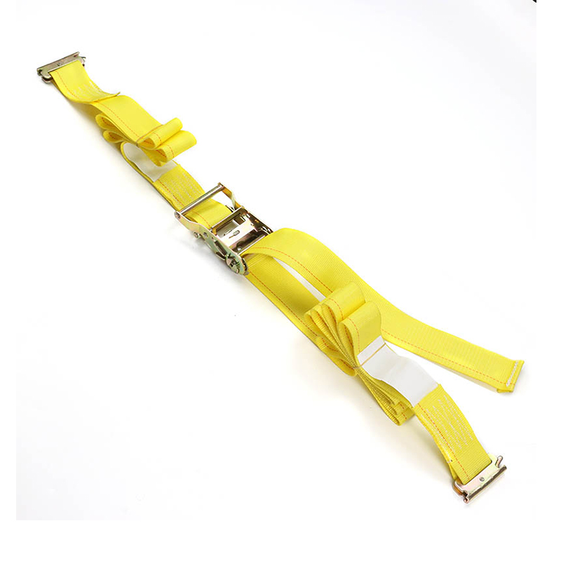 La sangle à cliquet E-Track de 2 pouces bleu jaune
