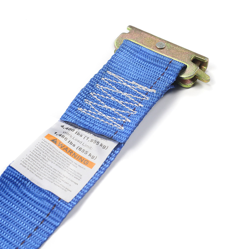 La sangle à cliquet E-Track de 2 pouces (bleue)