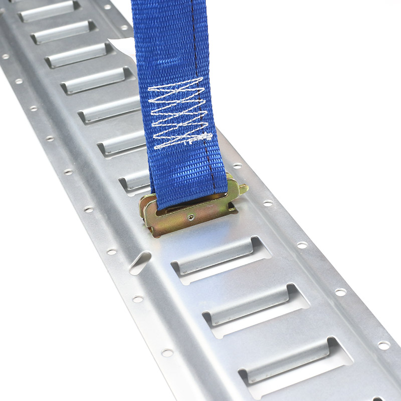 La sangle à cliquet E-Track de 2 pouces (bleue)